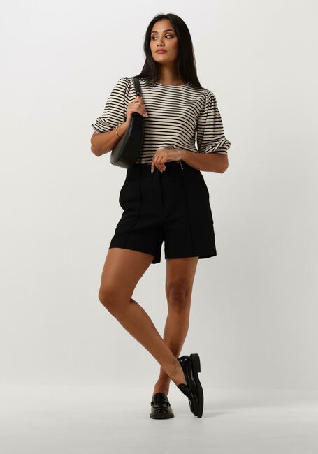 JANSEN AMSTERDAM K136 KNIT TOP 3/4 SLEEVE Hauts & T-shirts en noir - large