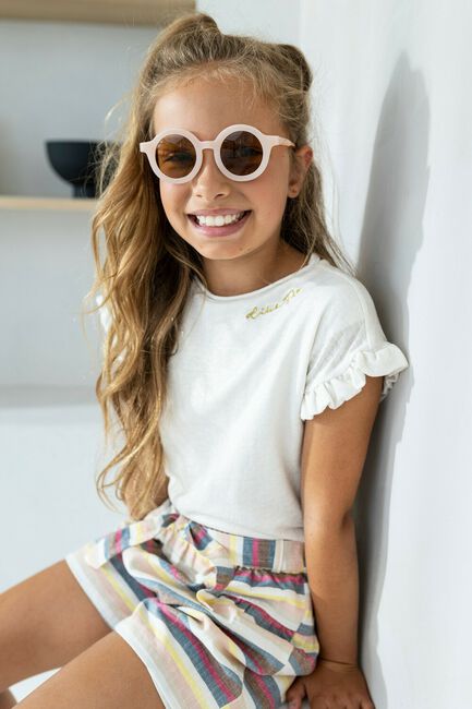 LIKE FLO Pantalon courte LINNEN SHORT + BELT en multicolore - large
