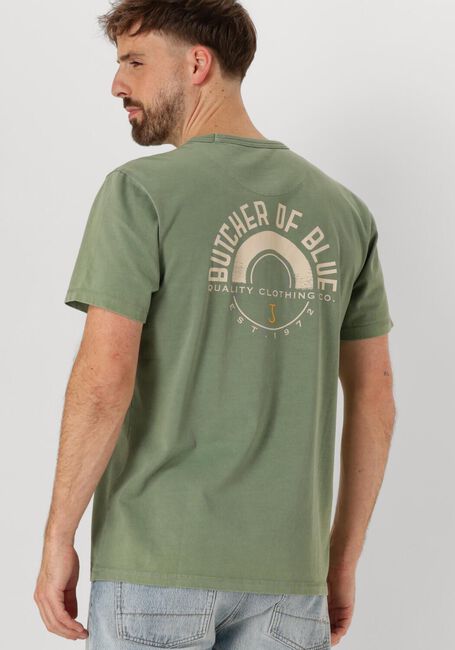 BUTCHER OF BLUE T-shirt ARMY CIRCLE TEE en vert - large