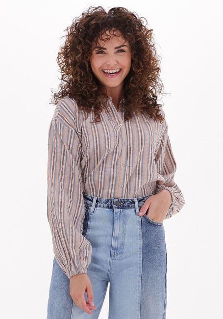 Lichtblauwe CO'COUTURE  CELINA SITA STRIPE SHIRT - large
