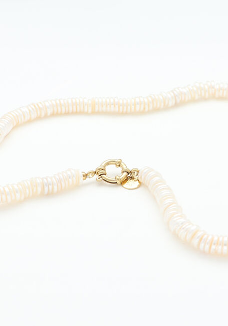 Witte BONNIE STUDIOS Sieraad DISCO PEARL NECKLACE - large