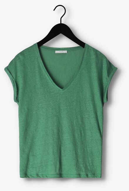 BY-BAR T-shirt MILA ORGANIC LINEN TOP en vert - large