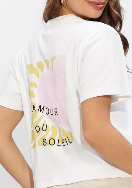 ANOTHER LABEL T-shirt ALGINA HEART T-SHIRT Blanc - large