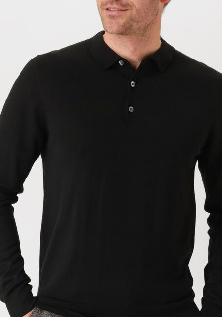 PROFUOMO Polo POLO LONG SLEEVE en noir - large