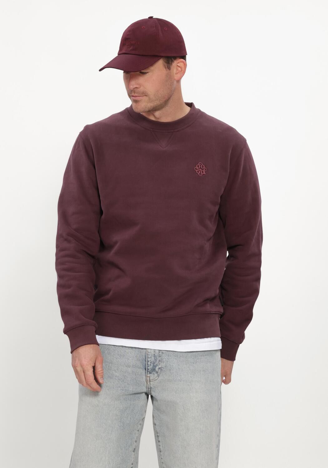 THE GOODPEOPLE Pull LOMMY Bordeaux - large