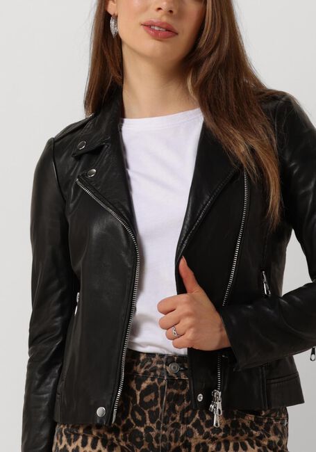 SET Veste en cuir TYLER LEATHER JACKET en noir - large