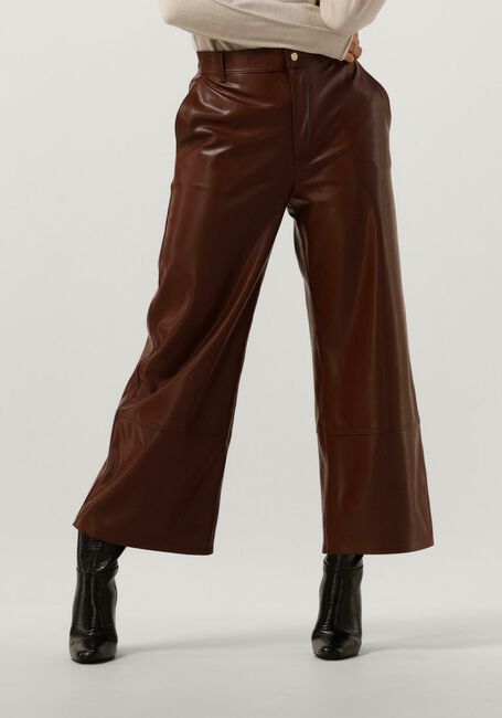 Bruine VANILIA Pantalon FAUX LEATHER CULOTTE - large