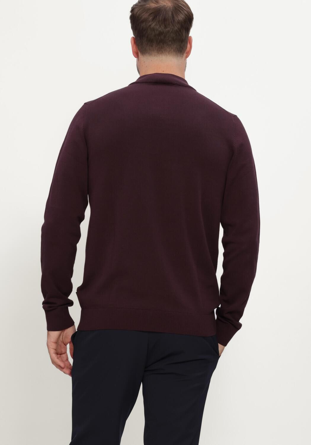 SAINT STEVE Pull BEN Bordeaux - large