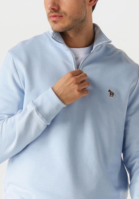 PS PAUL SMITH Pull MENS LS REG FIT HALF ZIP TOP ZEBRA en bleu - large