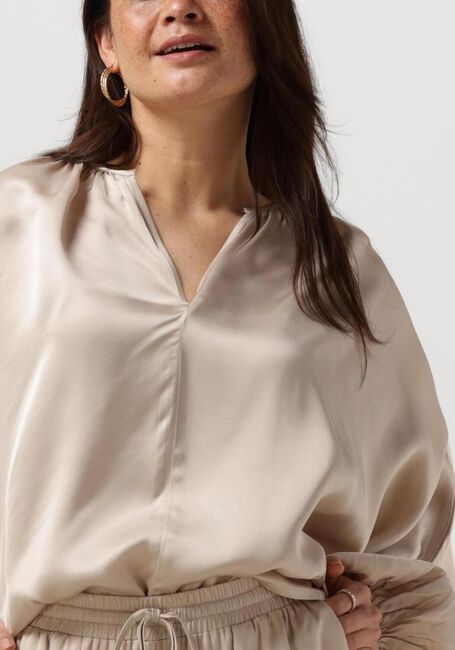 RESORT FINEST SATIN BALLOON BLOUSE Blouses en beige - large