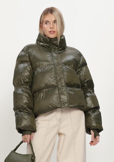 NEO NOIR Veste matelass&eacute; RHEA SHINY PUFFER JACKET en vert - large