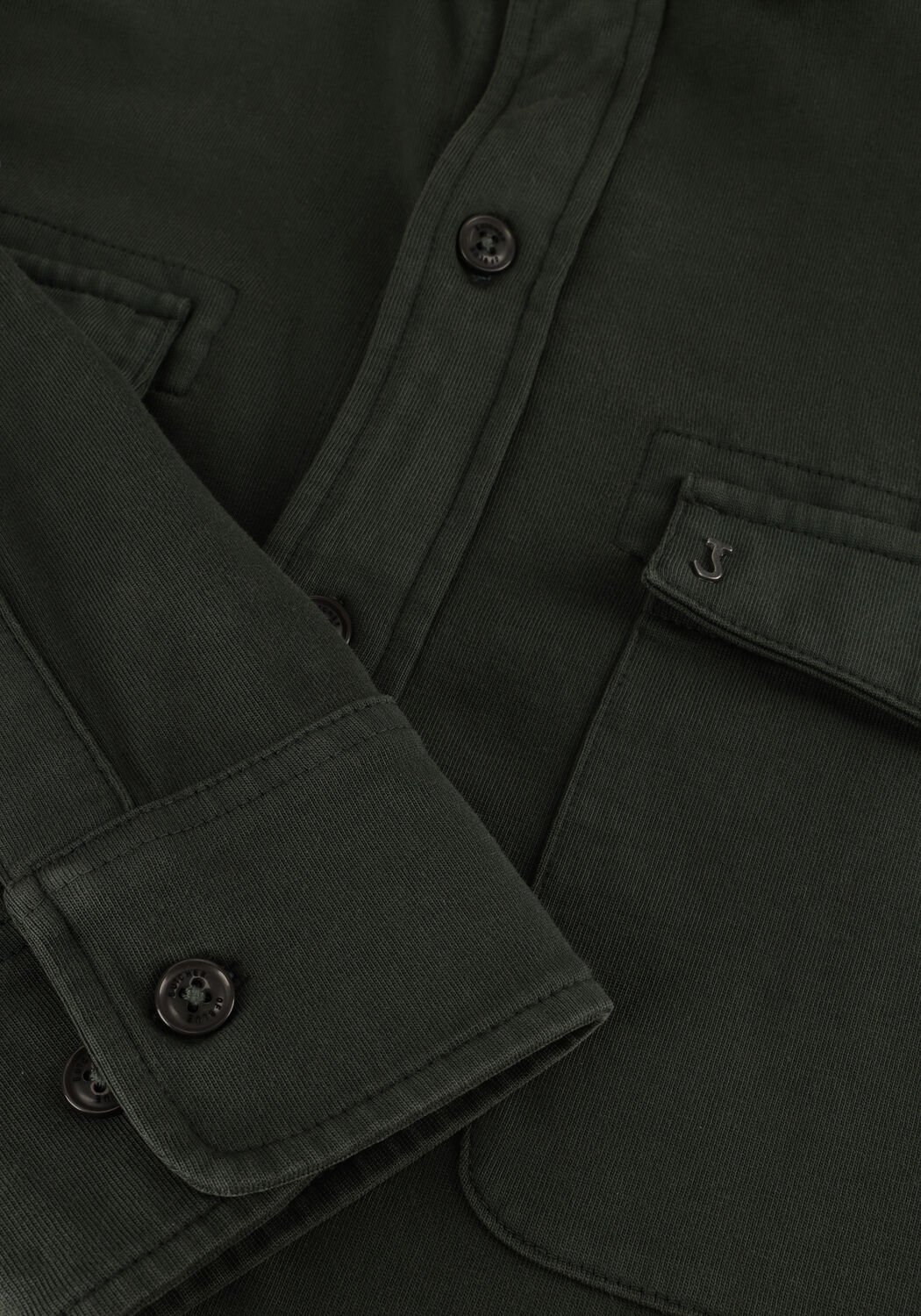 BUTCHER OF BLUE Surchemise FINN POCKET JERSEY OVERSHIRT Olive - large