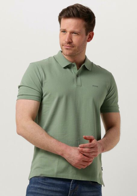 BOSS BLACK Polo PALLAS en vert - large