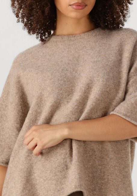 SECOND FEMALE Pull SELANA KNIT O-NECK en beige - large
