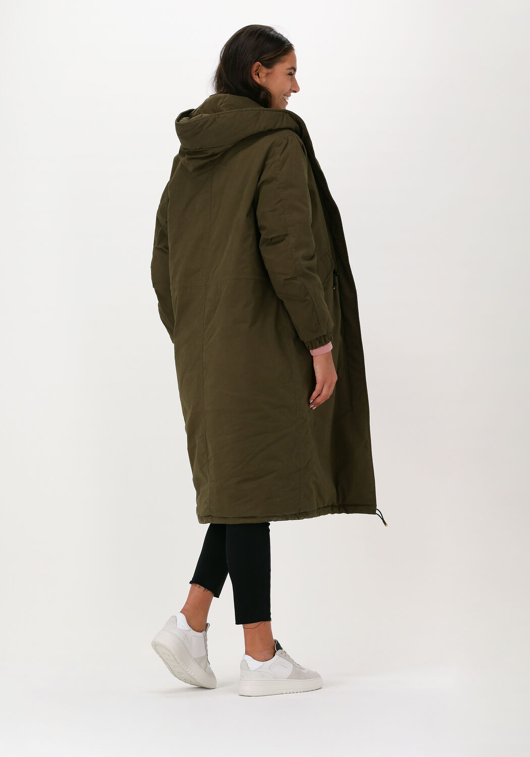 Groene SCOTCH SODA REVERSIBLE HOODED PARKA WITH R Omoda