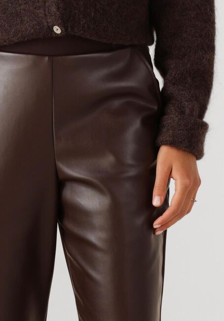 Bruine STUDIO ANNELOES Pantalon ANNE FAUX LEAHTER TROUSERS - large