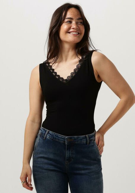BY-BAR Haut LACE SINGLET en noir - large