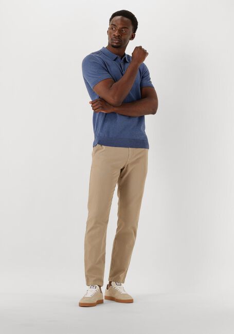 SELECTED MEN Polo SLHBERG SS KNIT POLO NOOS Bleu foncé - large