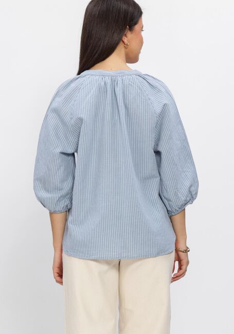 Lichtblauwe SELECTED WOMEN  SLFCLEO-ALBERTA LINEN BLEND SHIRT - large