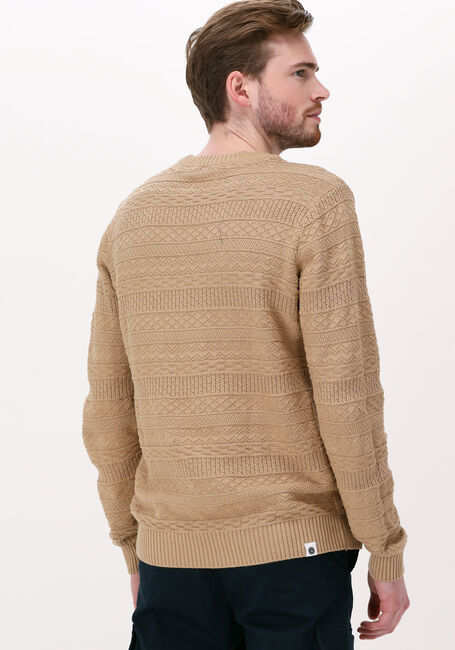ANERKJENDT Pull AKSUNNE JACQUARD KNIT en beige - large