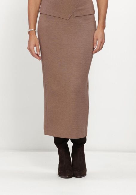 INWEAR Jupe midi AIDAIW MELANGE SKIRT en marron - large