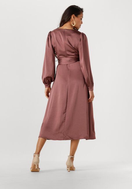 Taupe NEO NOIR Midi jurk RIMINI HEAVY SATEEN DRESS - large