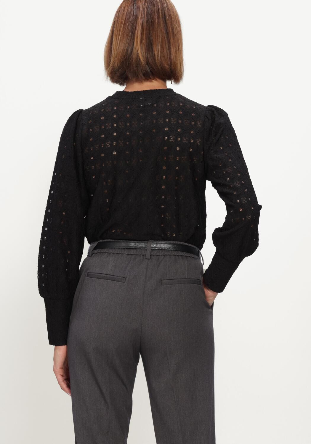 OBJECT Pull OBJLAILA L/S RE TOP NOOS en noir - large