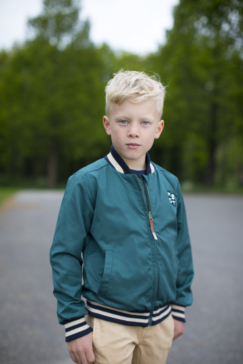 MOODSTREET Jack BOMBER JACKET en vert - large