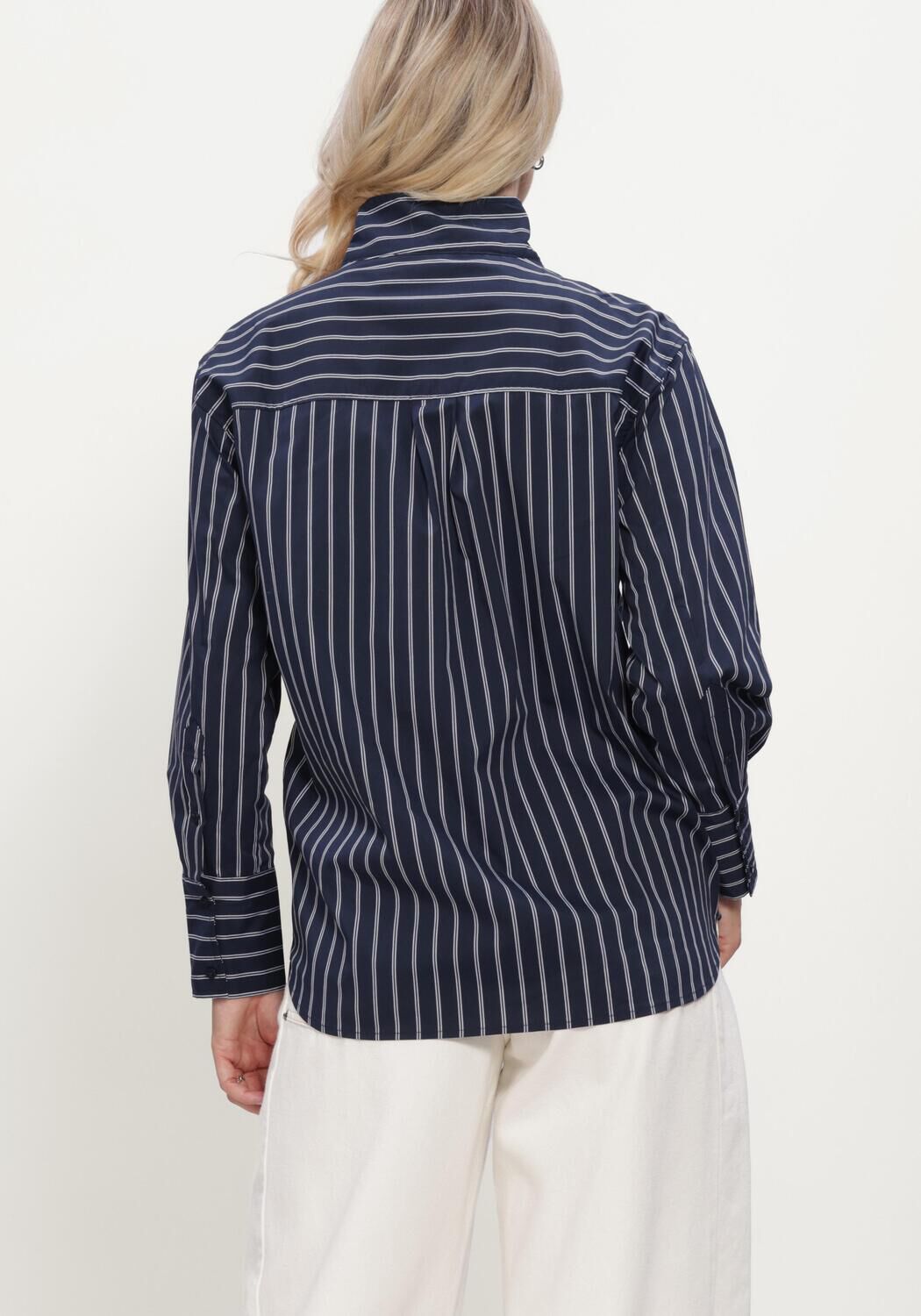 CO'COUTURE SOMOCC STRIPE FUNNEL NECK SHIRT Blouses en bleu - large