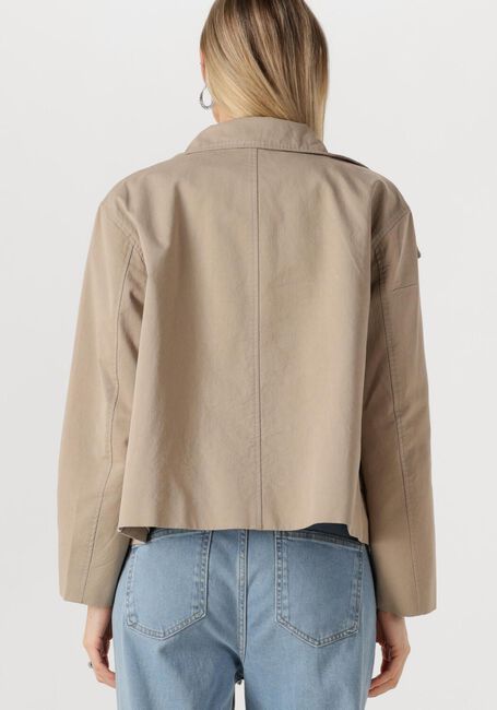 OBJECT Manteau OBJGRO RE SHORT JACKET en taupe - large