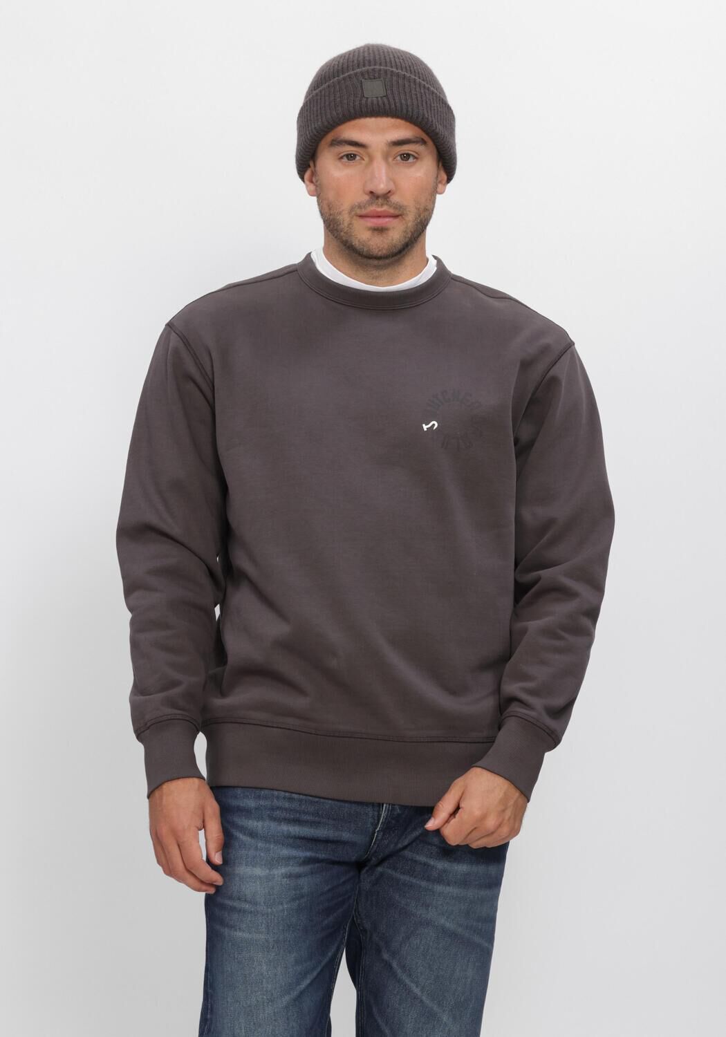 Donkergrijze BUTCHER OF BLUE Trui CIRCLE CREW - large