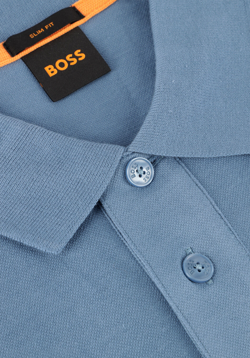 Lichtblauwe BOSS ORANGE Polo PASSERBY - large