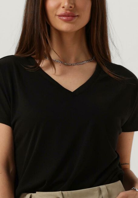 Zwarte MSCH COPENHAGEN T-shirt MSCHFENYA MODAL V NECK TEE - large