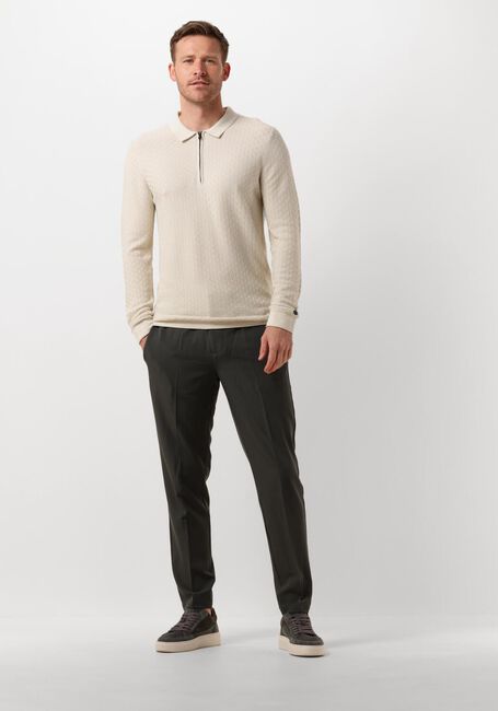 Beige CAST IRON Polo LONG SLEEVE POLO COTTON MODAL - large