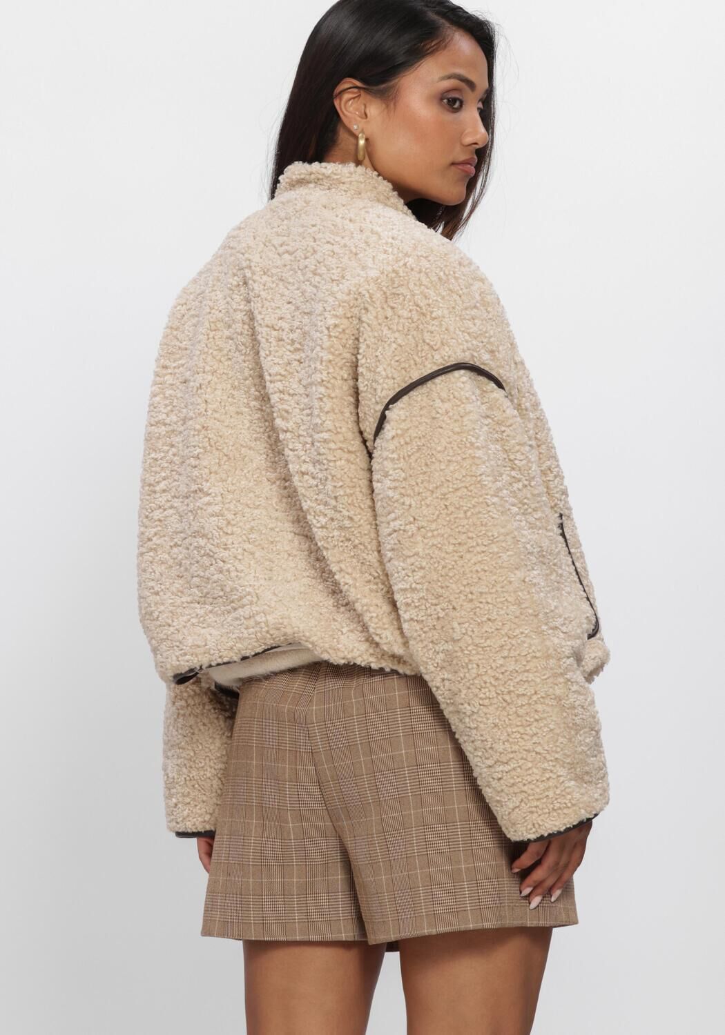 NUKUS Manteau Teddy HEINEKE JACKET en beige - large