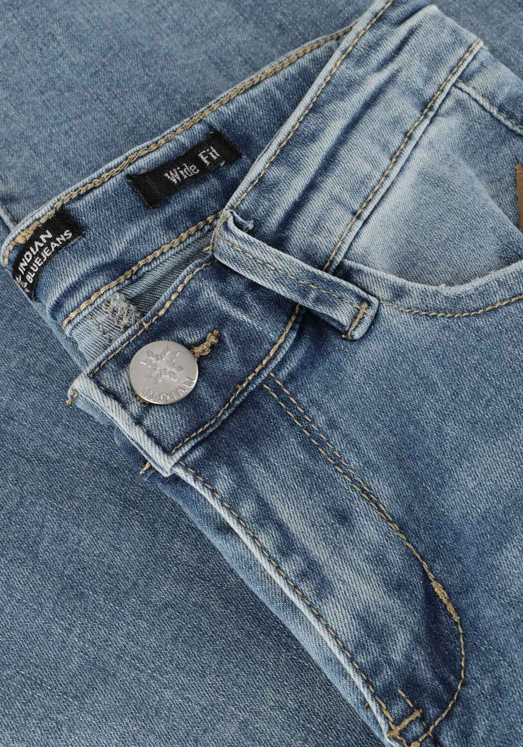 Blauwe INDIAN BLUE JEANS Wide jeans JOY WIDE FIT - large