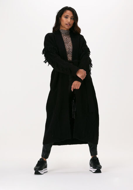 Zwarte SILVIAN HEACH Vest LONG CARDIGAN CLEVELAND - large