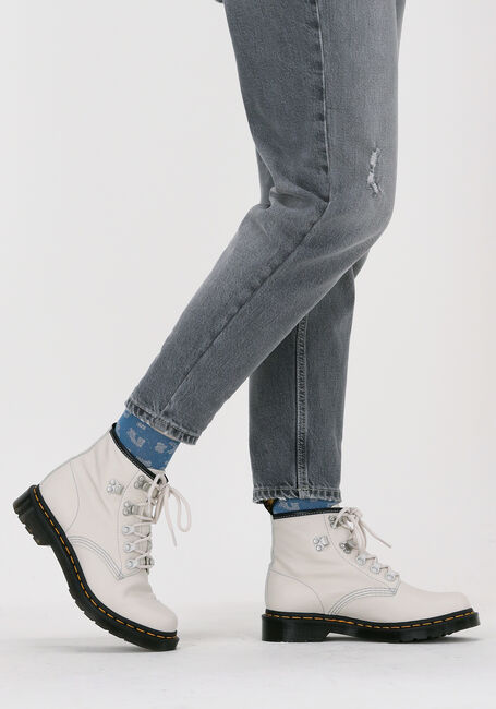 DR MARTENS Bottines à lacets 101.1 en blanc - large
