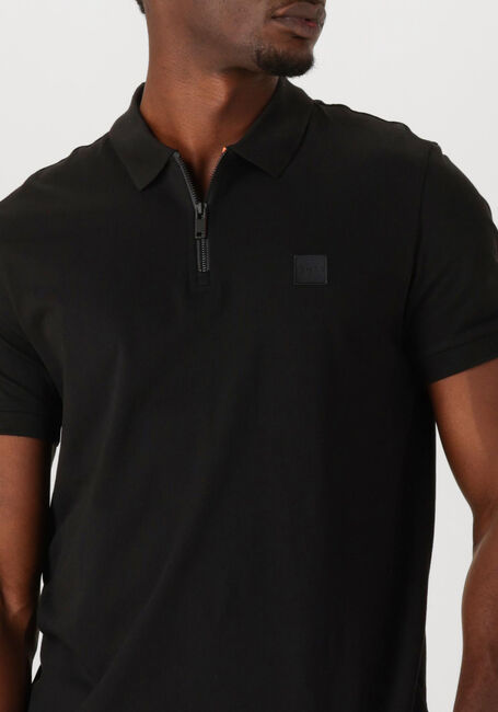 BOSS ORANGE Polo PASSERZIP en noir - large