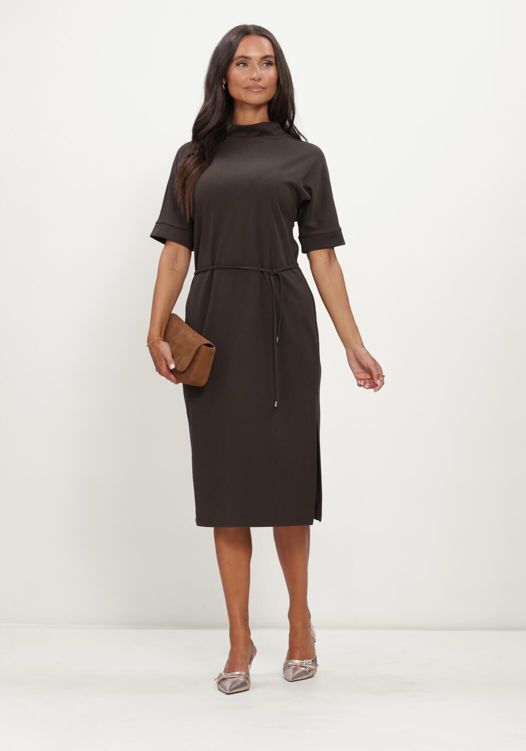 Bruine ANA ALCAZAR Mini jurk 042197.3912 - large