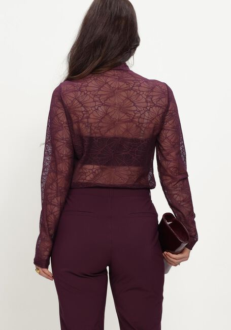 Paarse STUDIO ANNELOES Top Reagan high neck lace top - large