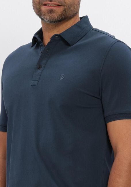 Donkerblauwe CAST IRON Polo SLIM FIT FINE PIQUE ESSENTIAL - large