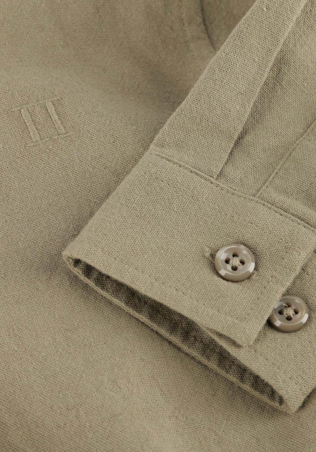 LES DEUX Chemise d&eacute;contract&eacute; KONRAD COTTON LINEN SHIRT KIDS Kaki - large