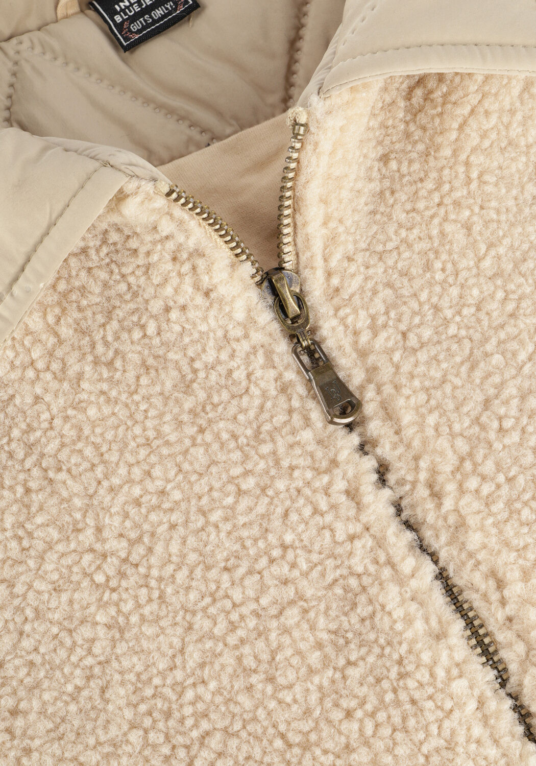 Beige INDIAN BLUE JEANS Gilet TEDDY GILET - large