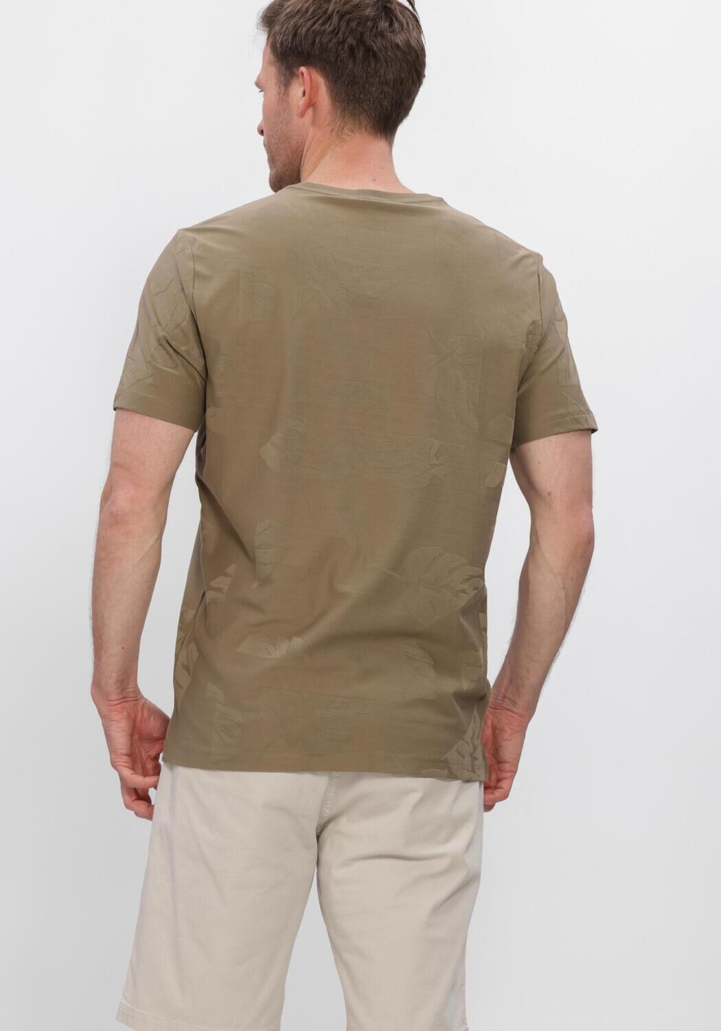 Khaki PME LEGEND T-shirt SHORT SLEEVE R-NECK JACQUARD JERSEY - large