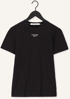 CALVIN KLEIN T-shirt STACKED LOGO TEE en noir CALVIN KLEIN T-shirt STACKED LOGO TEE en noir - medium