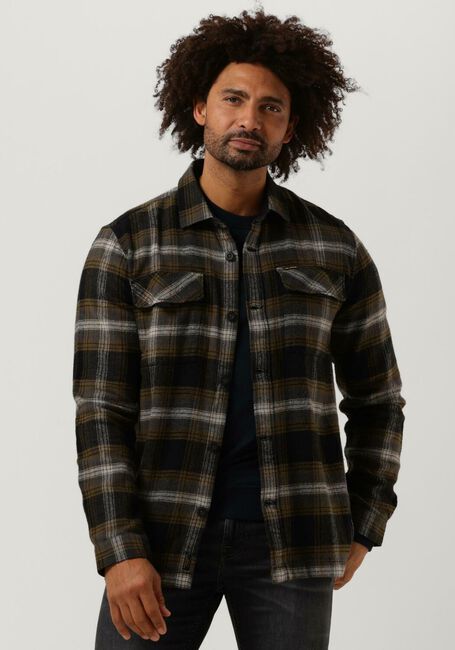 PME LEGEND Surchemise LONG SLEEVE SHIRT CTN HEAVY FLANEL CHECK en noir - large