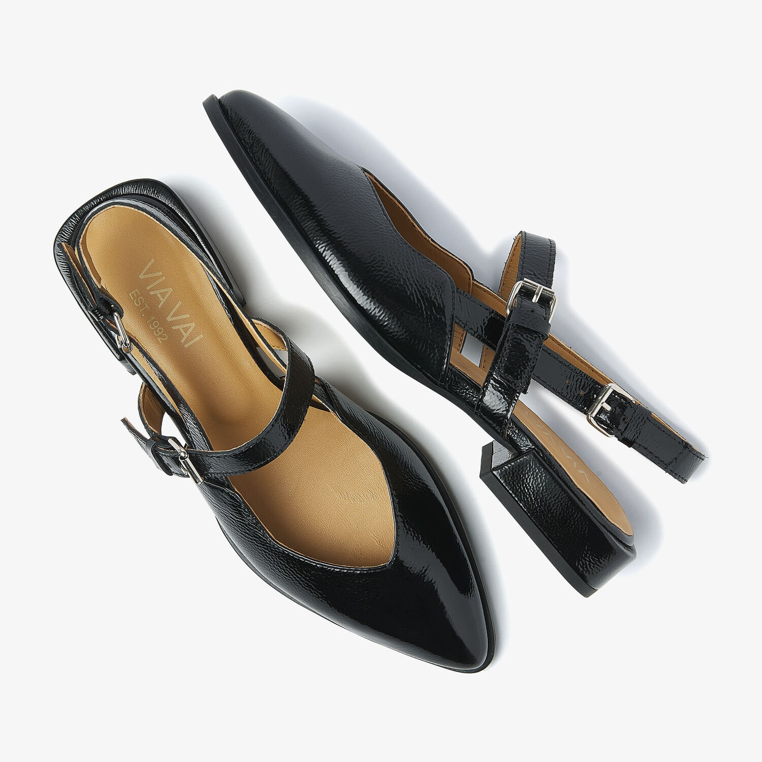 VIA VAI JAZZ VALERIE Slingbacks en noir - large