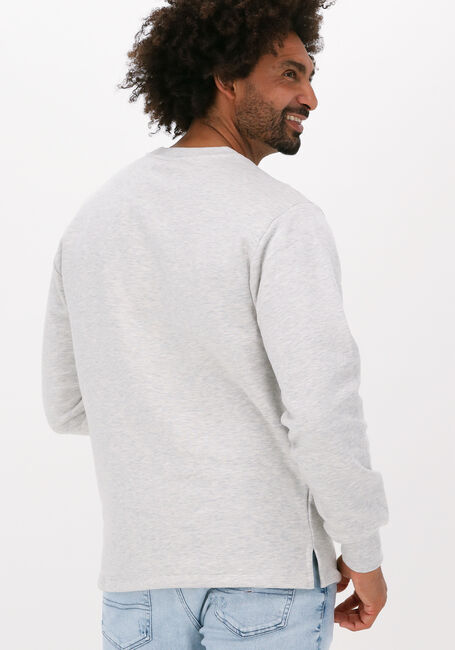 Grijze COLOURFUL REBEL Sweater UNI MELANGE SLIT SWEAT - large