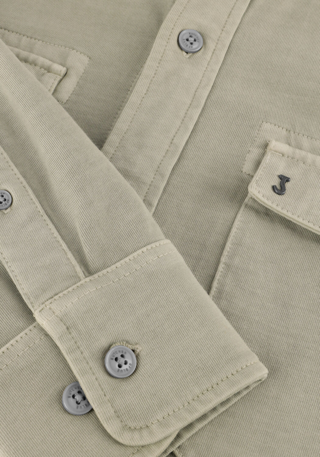 BUTCHER OF BLUE Surchemise FINN POCKET JERSEY OVERSHIRT en vert - large